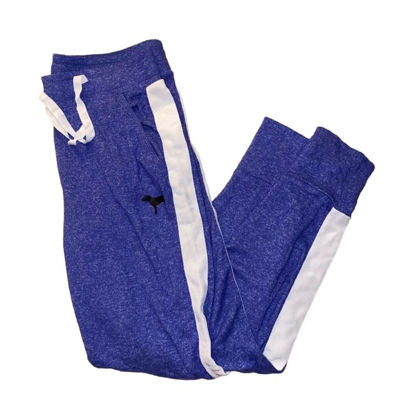 PINK Victoria's Secret Sleepwear Pants, blue with white stripe. Size medium - Picture 12 of 14